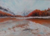 Zima (prodáno) 70x50 olej na plátně 2016